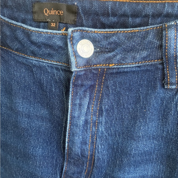 Like new barely worn Quince Bella Stretch relaxed straight jeans size 32. - Picture 4 of 15